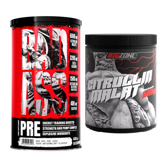 Trainings-Set: BAD ASS Pre + Big Zone Citrullin Malat – alle enthaltenen Artikel
