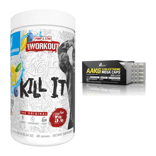 Trainings-Set: Rich Piana 5% Nutrition + Olimp AAKG Extreme Mega – alle enthaltenen Artikel