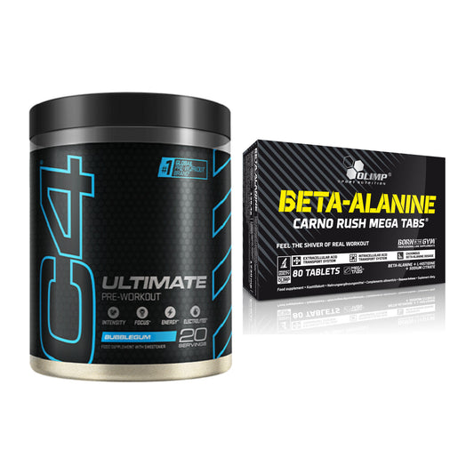 Trainings-Set: Cellucor C4 ULTIMATE 20 + Olimp Beta-Alanin Carno – alle enthaltenen Artikel
