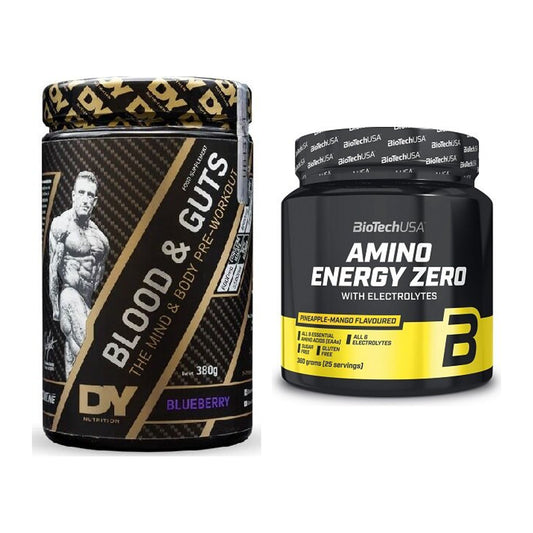 Trainings-Set: DY Nutrition Blood&Guts + BioTech Amino Energy Zero – alle enthaltenen Artikel