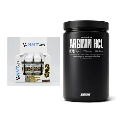 Trainings-Set: NNT Extreme Black Edition Shot + Big Zone L-Arginin – alle enthaltenen Artikel