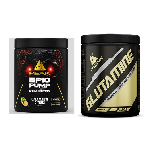 Trainings-Set: Peak Epic Pump Stim Edition + Peak Glutamin – alle enthaltenen Artikel
