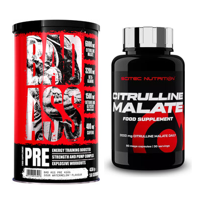 Trainings-Set: BAD ASS Pre + Scitec Citrulline Malate – alle enthaltenen Artikel