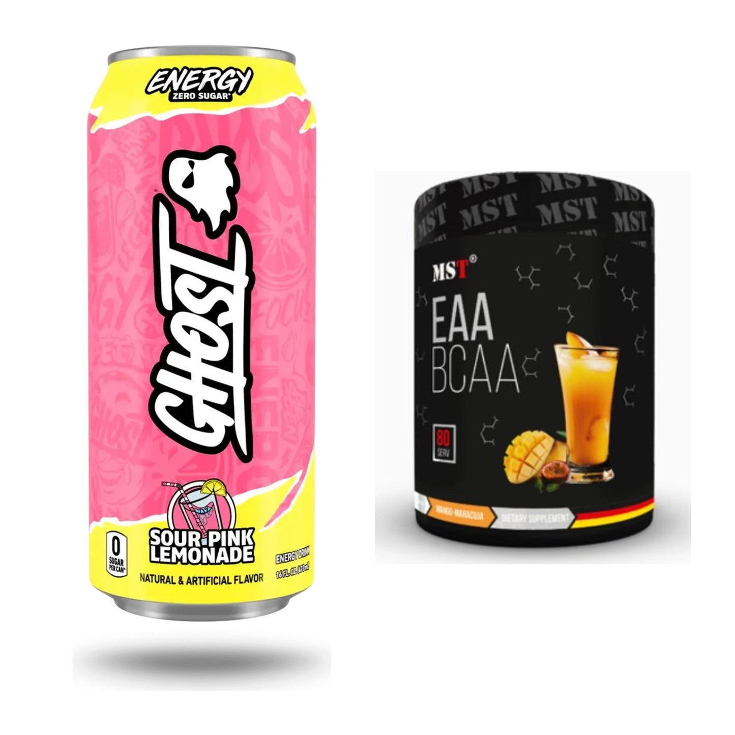 Trainings-Set: Ghost Energy + MST EAA & BCAA – alle enthaltenen Artikel