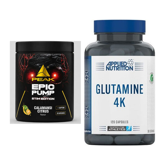 Trainings-Set: Peak Epic Pump Stim + Applied Nutrition – alle enthaltenen Artikel