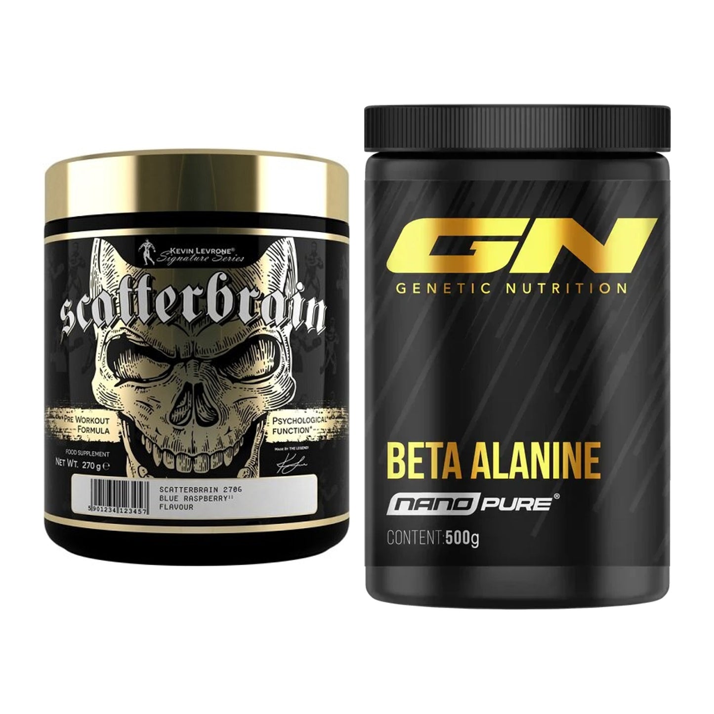 Trainings-Set: Kevin Levrone Scatterbrain + GN Nano Beta Alanine – alle enthaltenen Artikel