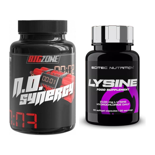 Trainings-Set: Big Zone N.O Synergy + Scitec Lysine – alle enthaltenen Artikel