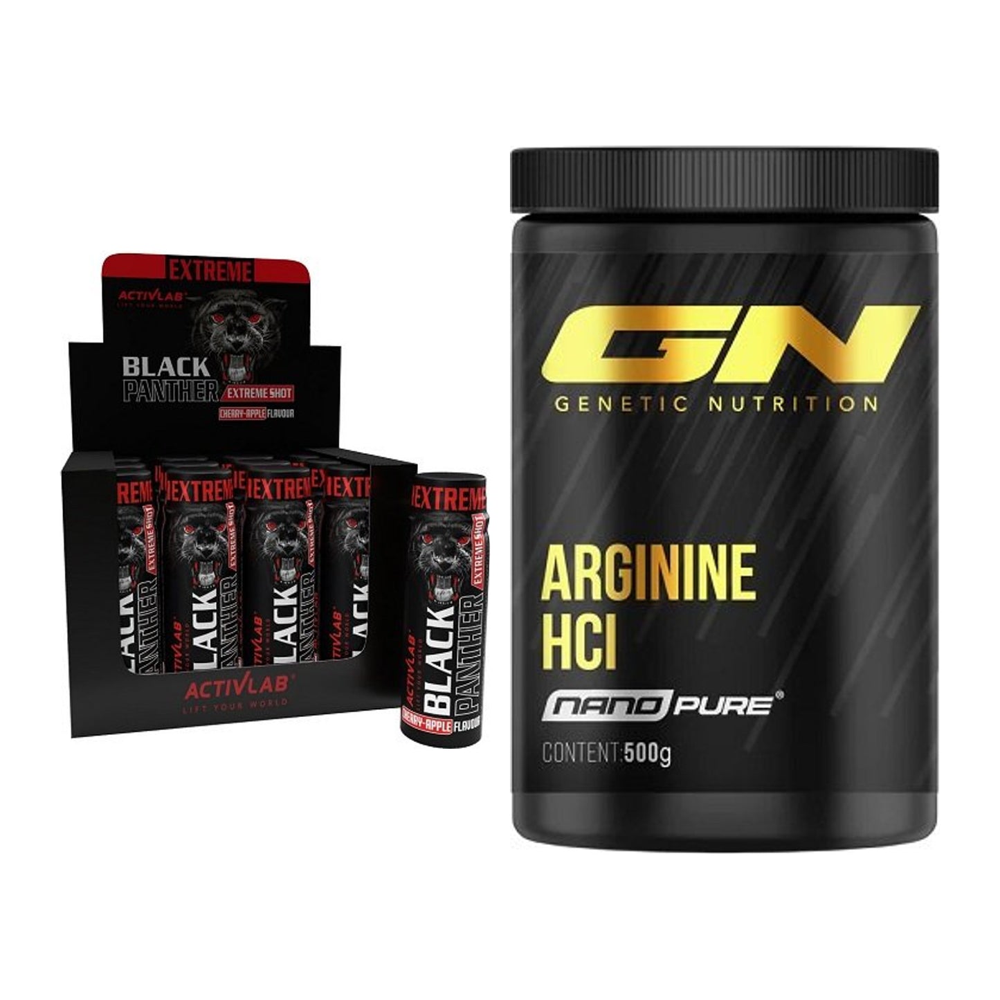 Trainings-Set: Activlab Black Panther + GN Arginine HCL Nano Pure – alle enthaltenen Artikel