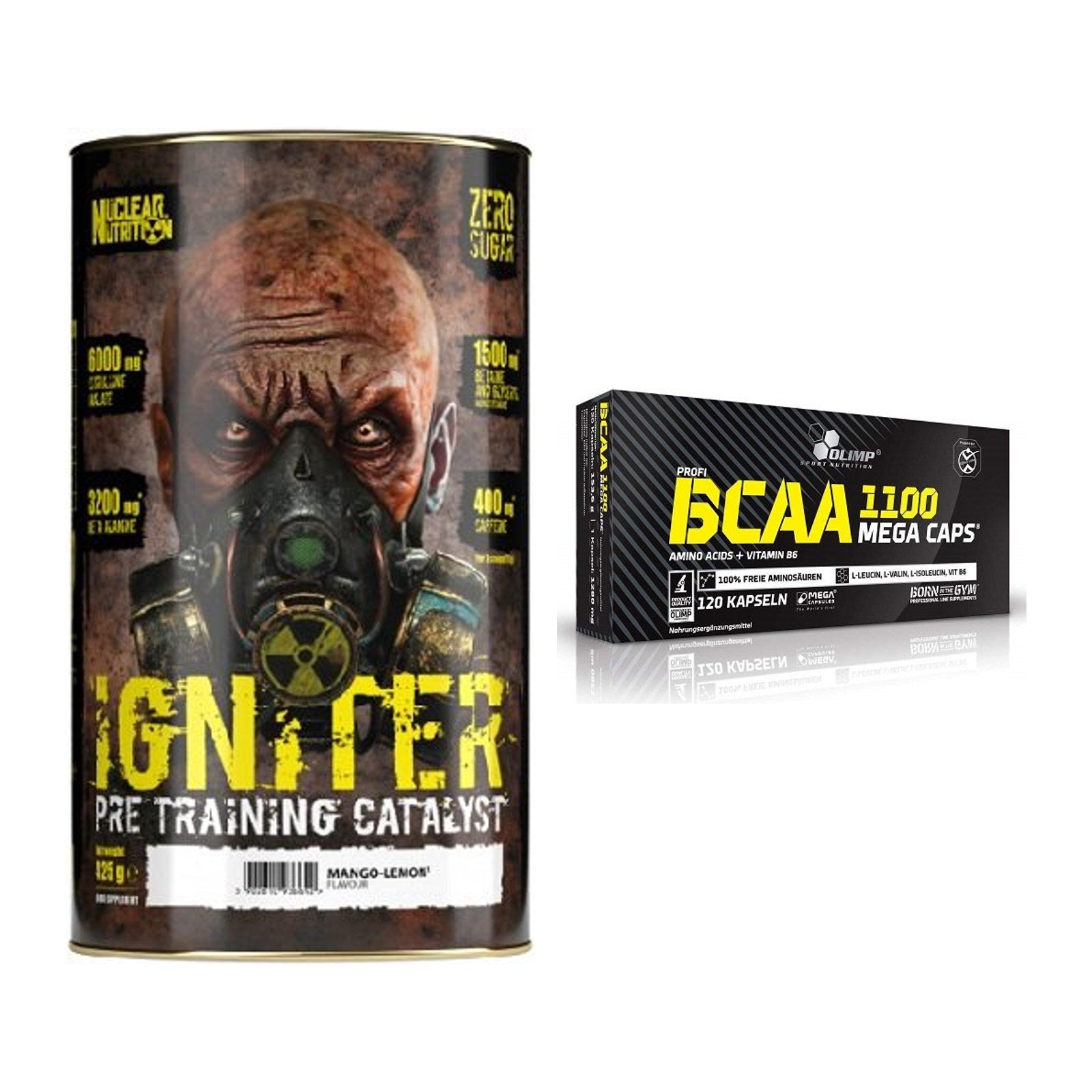 Trainings-Set: Nuclear Nutrition IGNITER + Olimp BCAA Mega Caps – alle enthaltenen Artikel