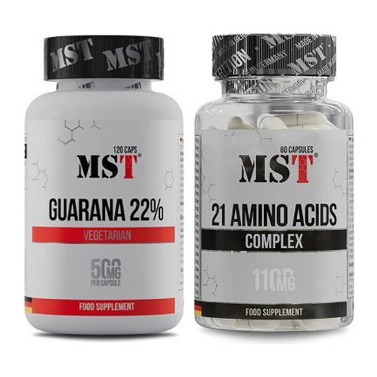 Trainings-Set: MST Guarana 22% + MST 21 Amino Acids – alle enthaltenen Artikel