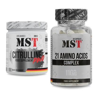 Trainings-Set: MST Citrulline Malat 300g + MST 21 Amino Acids – alle enthaltenen Artikel