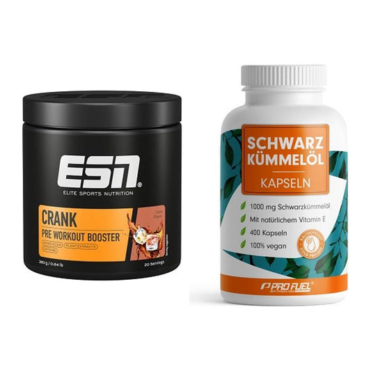 Trainings-Set: ESN Crank Booster + ProFuel Schwarzkümmelöl – alle enthaltenen Artikel