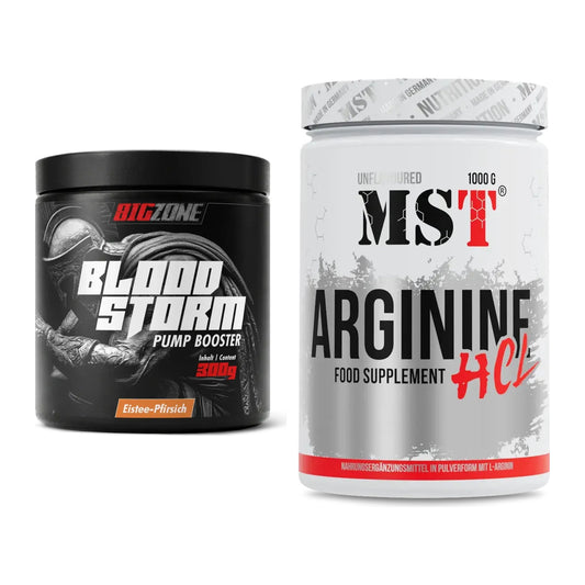 Trainings-Set: Big Zone Bloodstorm 2.0 + MST Arginine HCL – alle enthaltenen Artikel