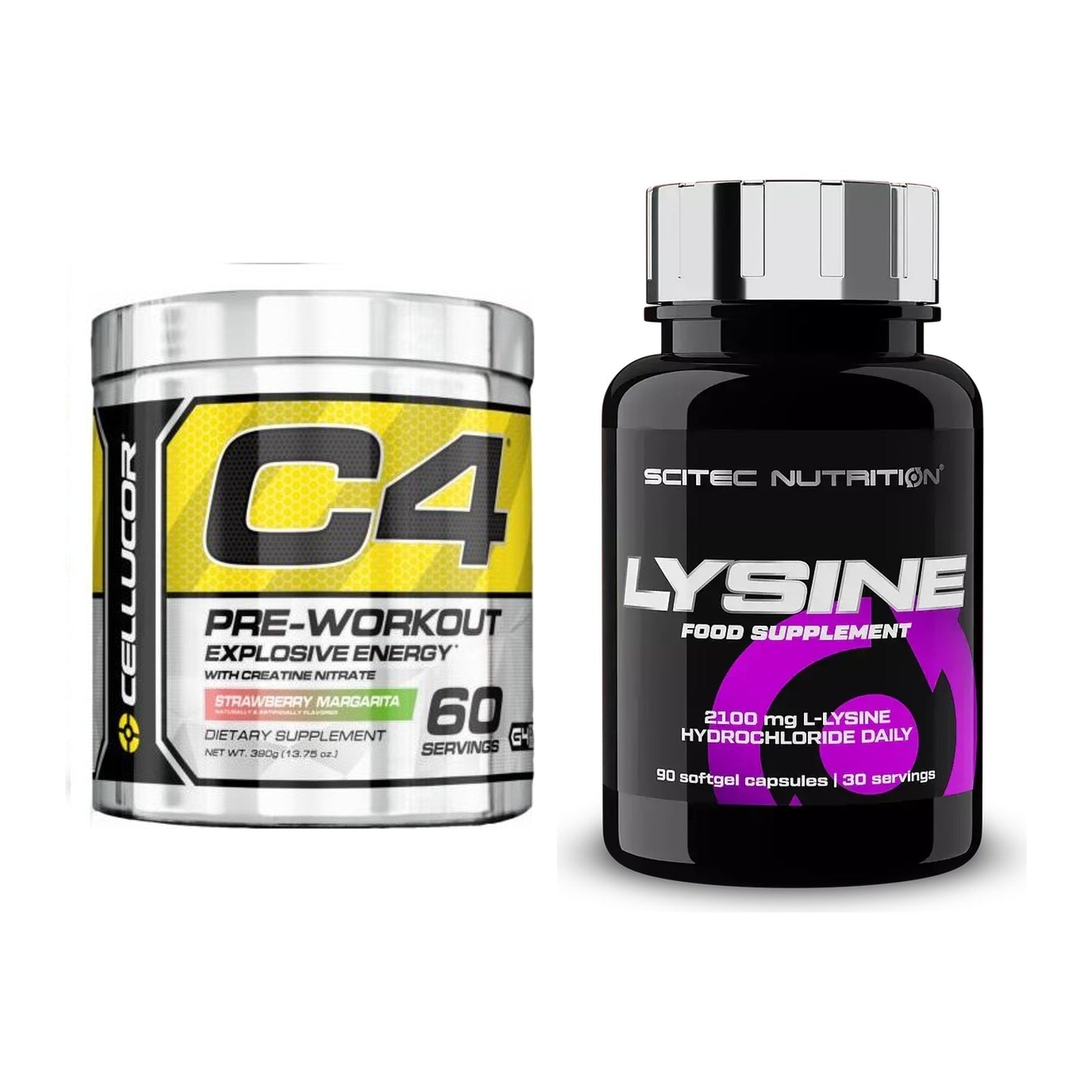 Trainings-Set: Cellucor C4 Original 60 Serv. + Scitec Lysine – alle enthaltenen Artikel