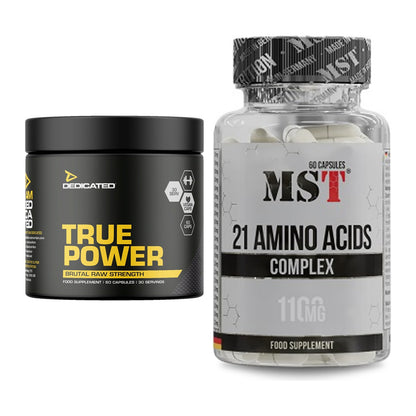 Trainings-Set: Dedicated True Power + MST 21 Amino Acids – alle enthaltenen Artikel