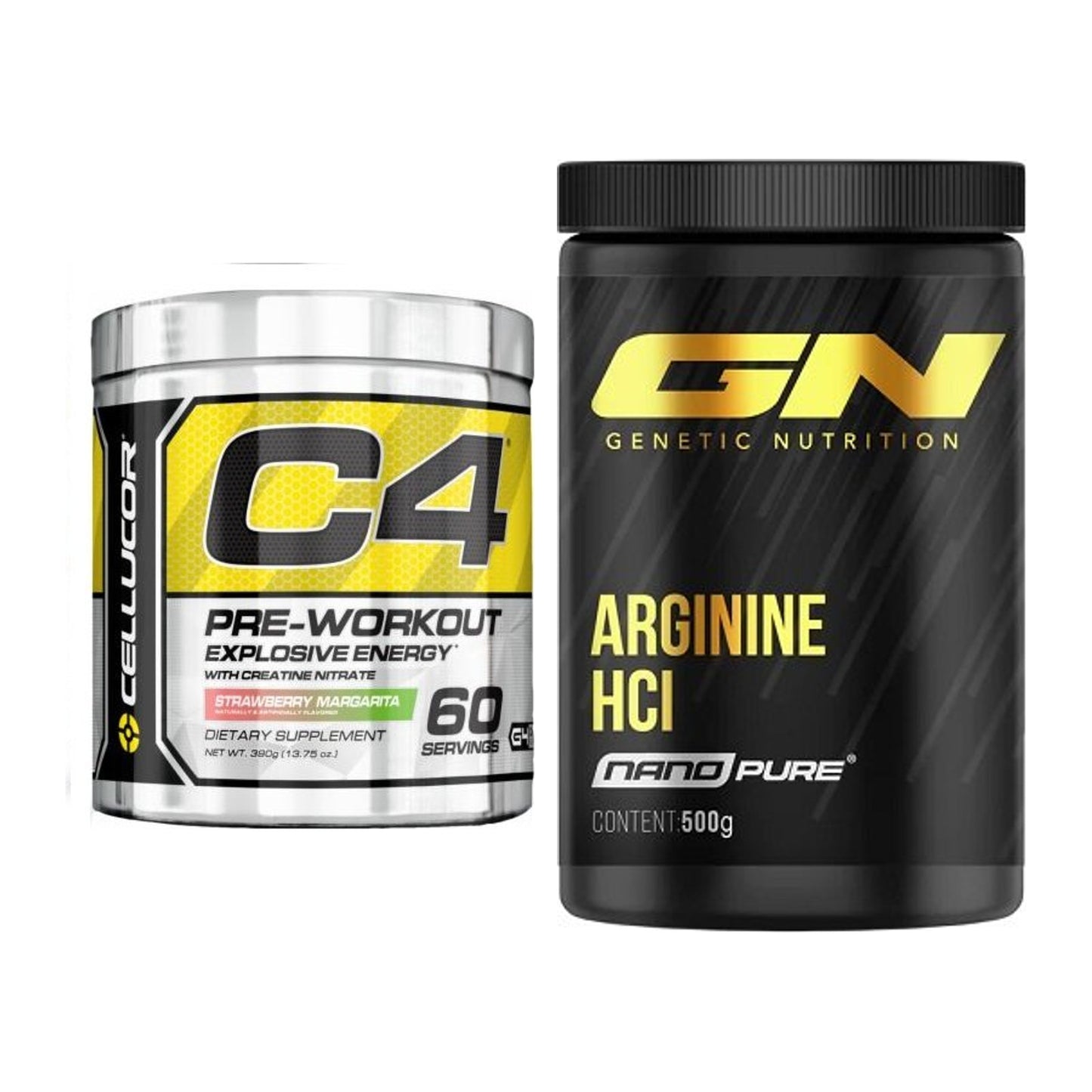 Trainings-Set: Cellucor C4 Original 60 + GN Arginine HCL Nano Pure – alle enthaltenen Artikel