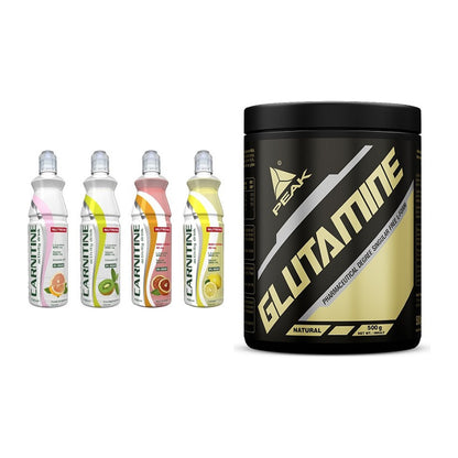 Trainings-Set: Nutrend Activity L-Carnitine Drink + Peak Glutamin – alle enthaltenen Artikel