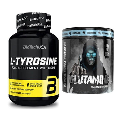 Trainings-Set: BioTech Tyrosine + Skull Labs Glutamine – alle enthaltenen Artikel