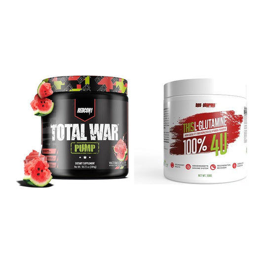 Trainings-Set: Redcon1 Total War PUMP + BPS-Pharma This Glutamin – alle enthaltenen Artikel