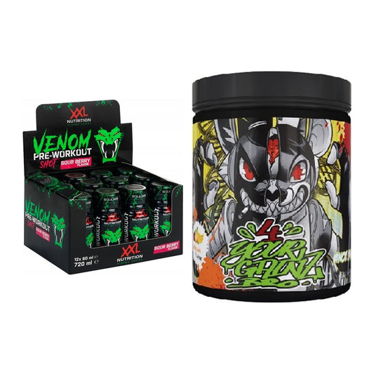 Treningssett: XXL Nutrition Venom Shot + BPS-Pharma EAAs 4Your - alle varer inkludert