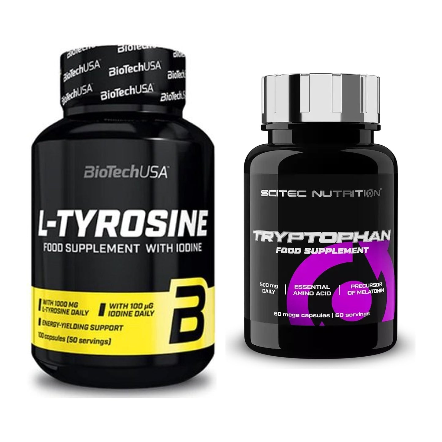 Trainings-Set: BioTech Tyrosine + Scitec Tryptophan – alle enthaltenen Artikel