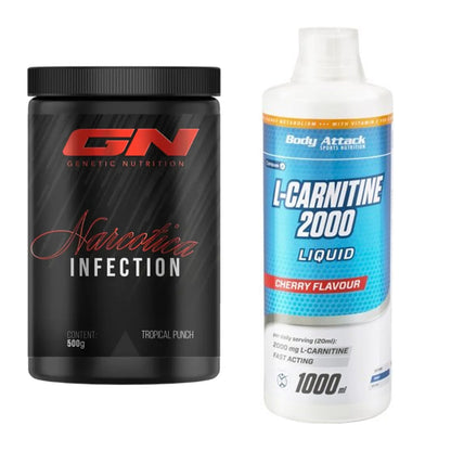 Trainings-Set: GN Narcotica Infection + Body Attack L-Carnitine Liquid – alle enthaltenen Artikel