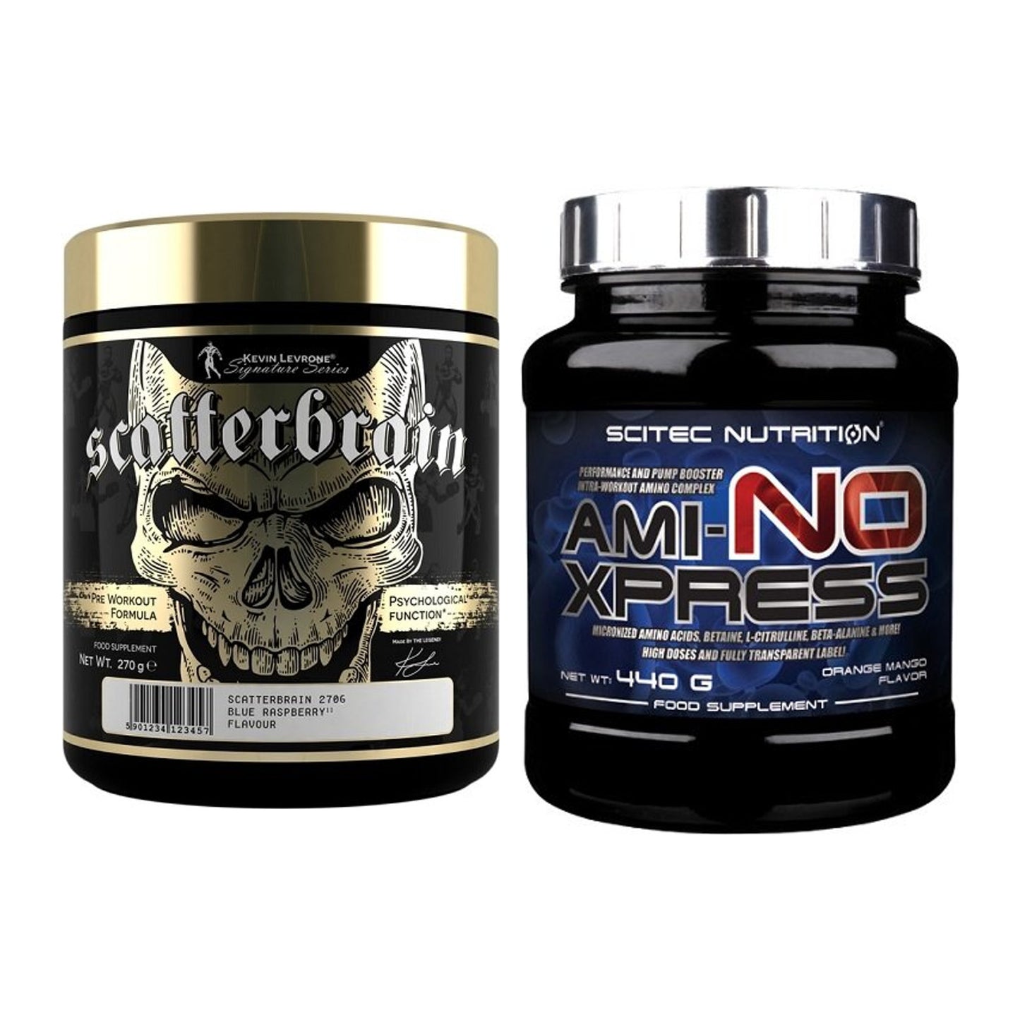 Trainings-Set: Kevin Levrone Scatterbrain + Scitec Ami-NO Xpress – alle enthaltenen Artikel