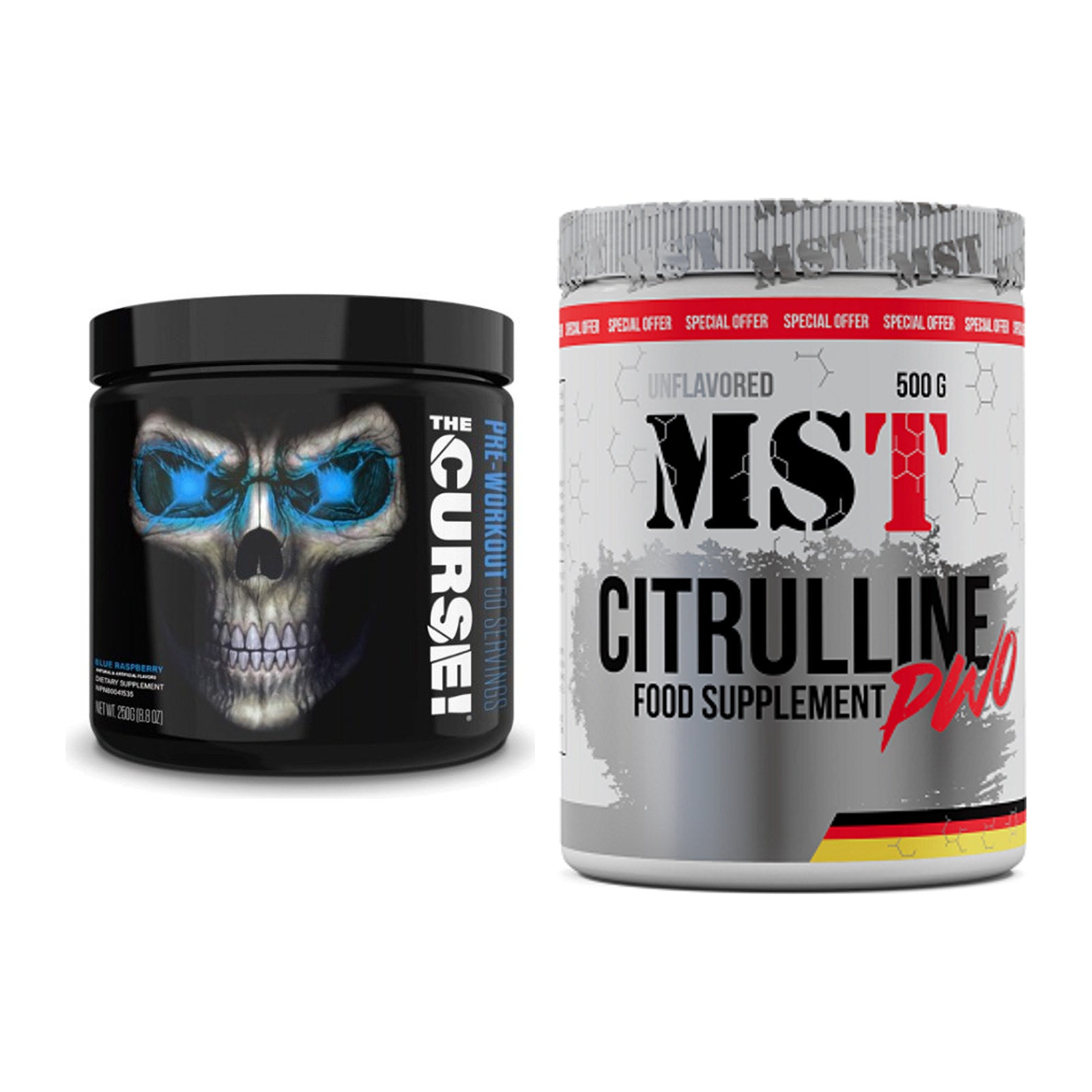 Trainings-Set: JNX Sports The Curse! + MST Citrulline Malat 500g – alle enthaltenen Artikel