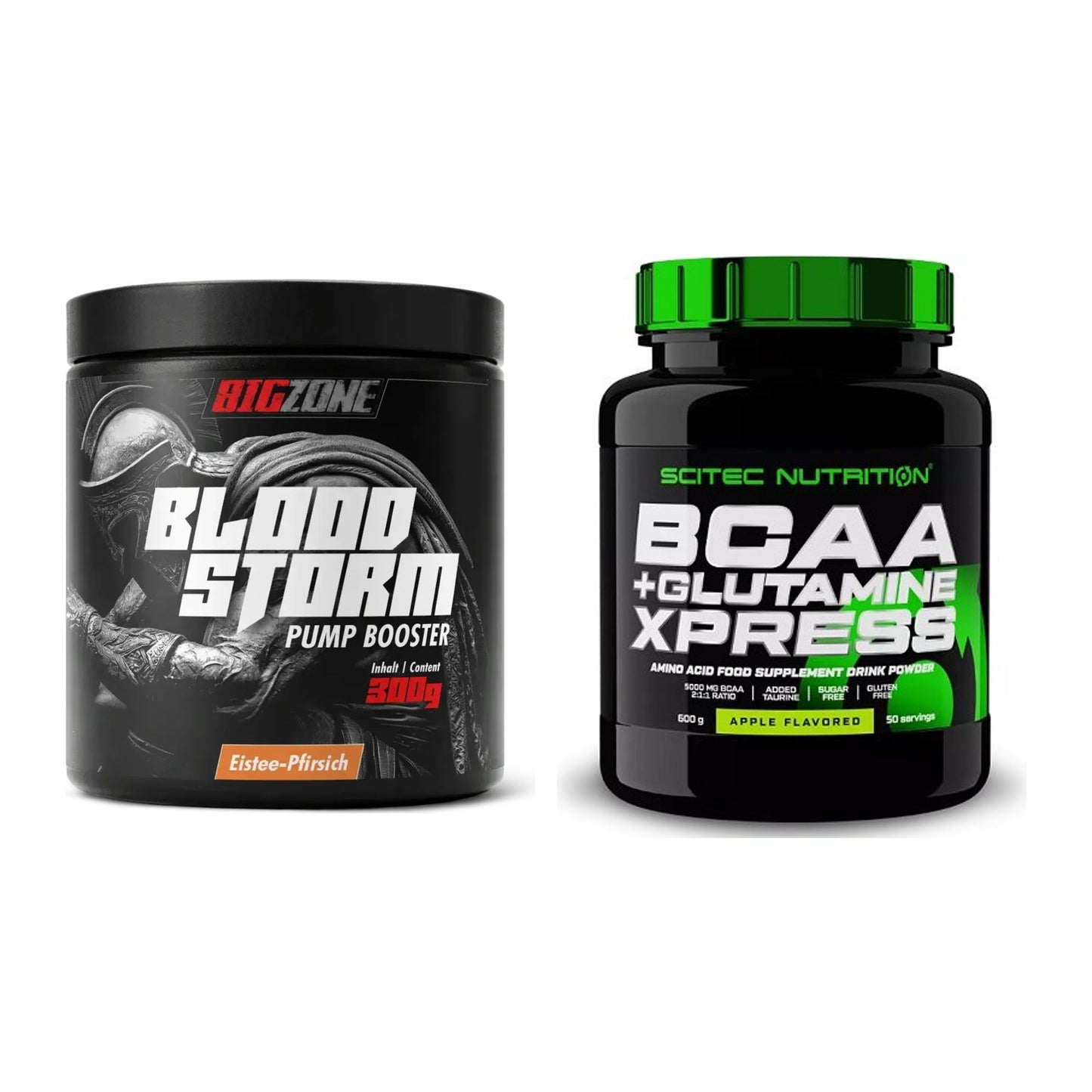 Trainings-Set: Big Zone Bloodstorm 2.0 + Scitec BCAA+ Glutamine Xpress – alle enthaltenen Artikel