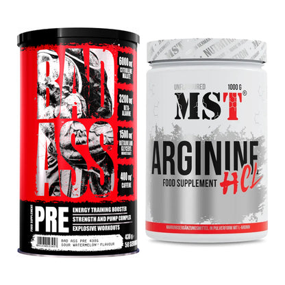 Trainings-Set: BAD ASS Pre + MST Arginine HCL – alle enthaltenen Artikel