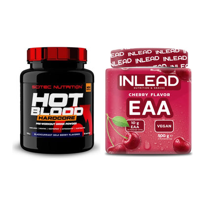 Trainings-Set: Scitec Hot Blood Hardcore + INLEAD EAA – alle enthaltenen Artikel