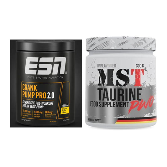 Trainings-Set: ESN Crank Pump Pro 2.0 + MST Taurine – alle enthaltenen Artikel