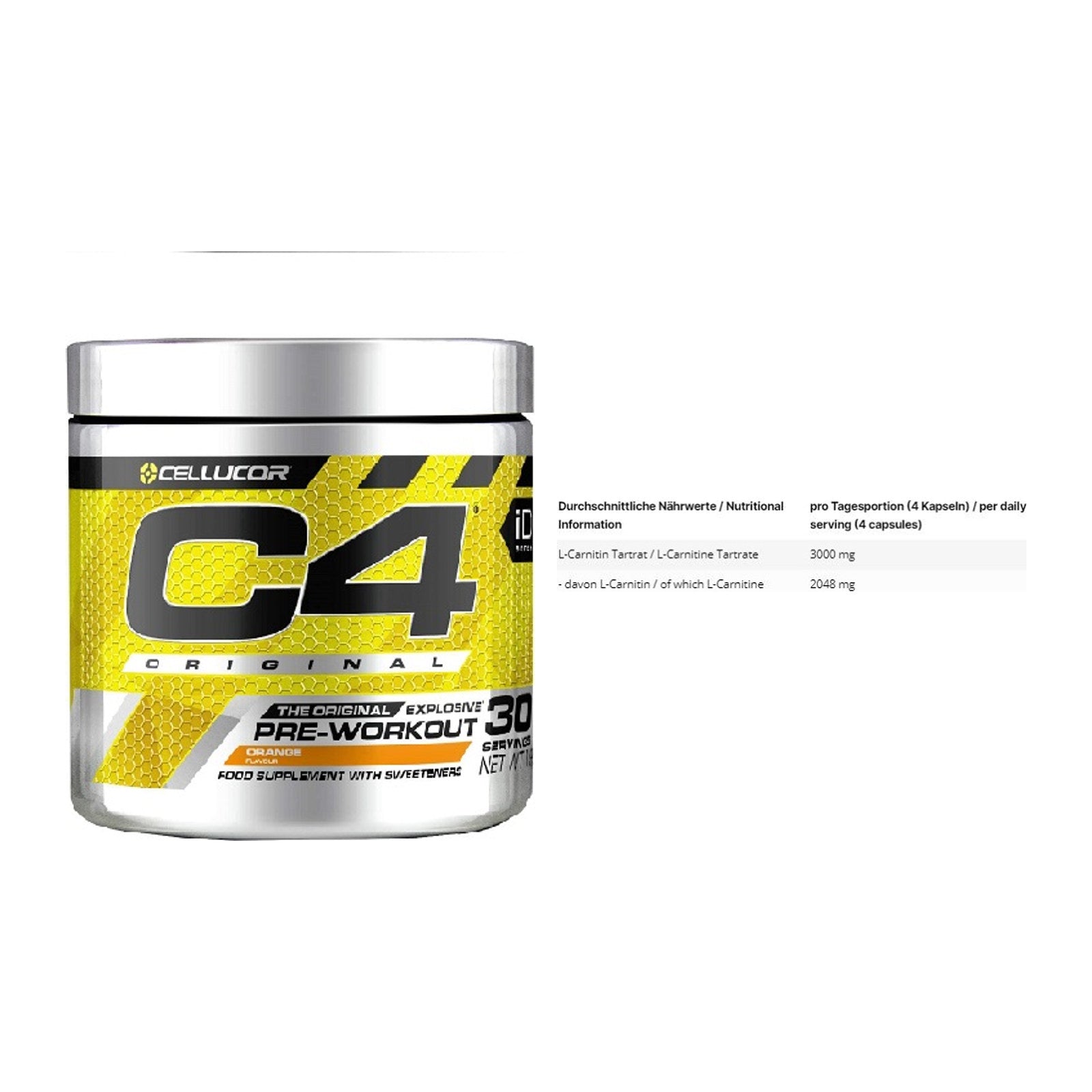 Trainings-Set: Cellucor C4 Original + INLEAD L-Carnitine – alle enthaltenen Artikel