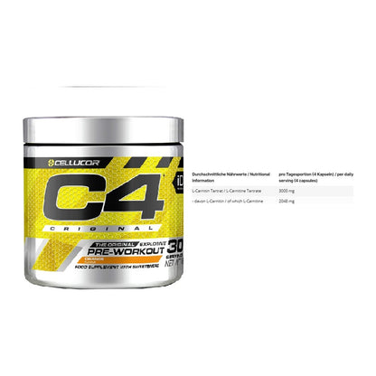 Trainings-Set: Cellucor C4 Original + INLEAD L-Carnitine – alle enthaltenen Artikel