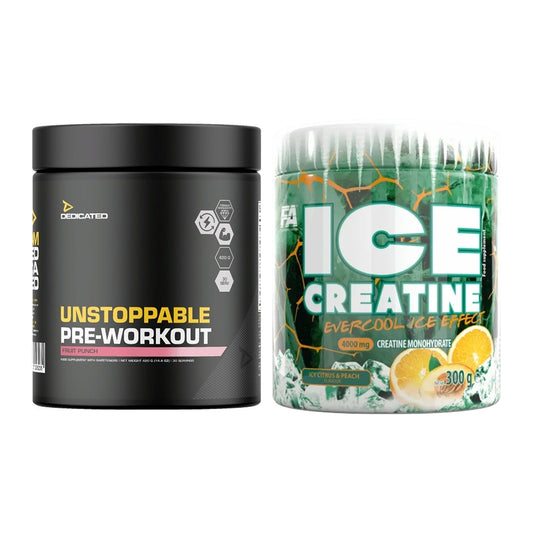 Trainings-Set: Dedicated Unstoppable + FA Nutrition ICE Creatine – alle enthaltenen Artikel