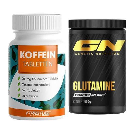 Trainings-Set: ProFuel Koffein (200mg) + GN Nano Pure Glutamine – alle enthaltenen Artikel