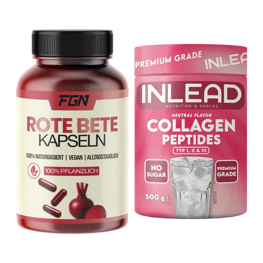 Trainings-Set: FGN Rote Beete + INLEAD Collagen Peptides Typ I, II – alle enthaltenen Artikel