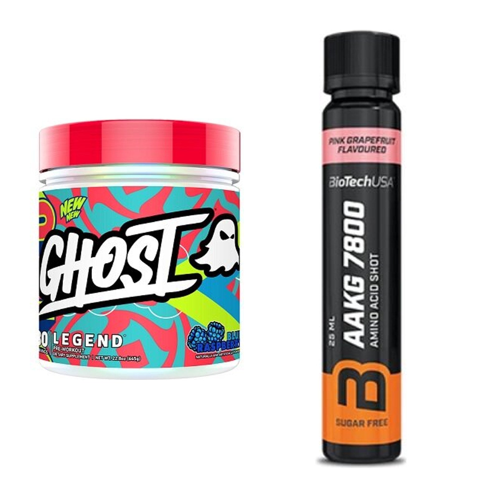 Trainings-Set: Ghost Legend V4 30 Serv. + BioTech AAKG 7800 – alle enthaltenen Artikel