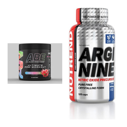 Trainings-Set: Applied Nutrition A.B.E Ultimate + Nutrend Arginine – alle enthaltenen Artikel