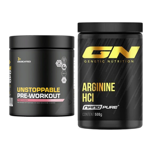 Trainings-Set: Dedicated Unstoppable + GN Arginine HCL Nano Pure – alle enthaltenen Artikel