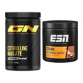 Pump-Set: GN Citrulline Malate + ESN Crank Booster 380g – alle enthaltenen Artikel