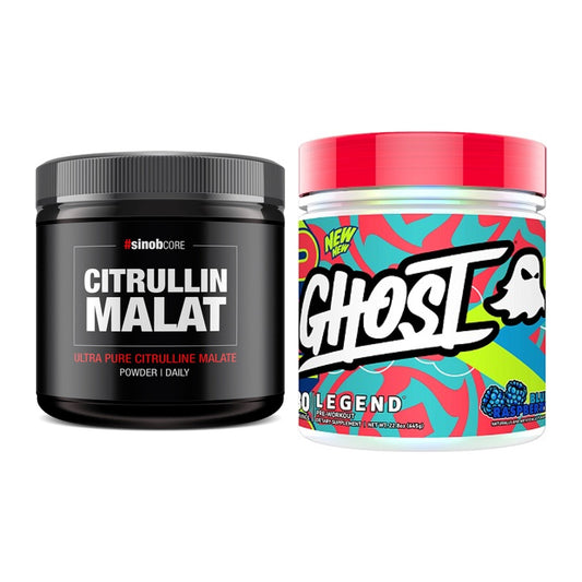 Pump-Set: Sinob Core L-Citrullin Malat + Ghost Legend V4 30 Serv. – alle enthaltenen Artikel