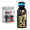 Pump-Set: MST Citrulline Malat 300g + Kevin Levrone Shaaboom Pump Shot – alle enthaltenen Artikel