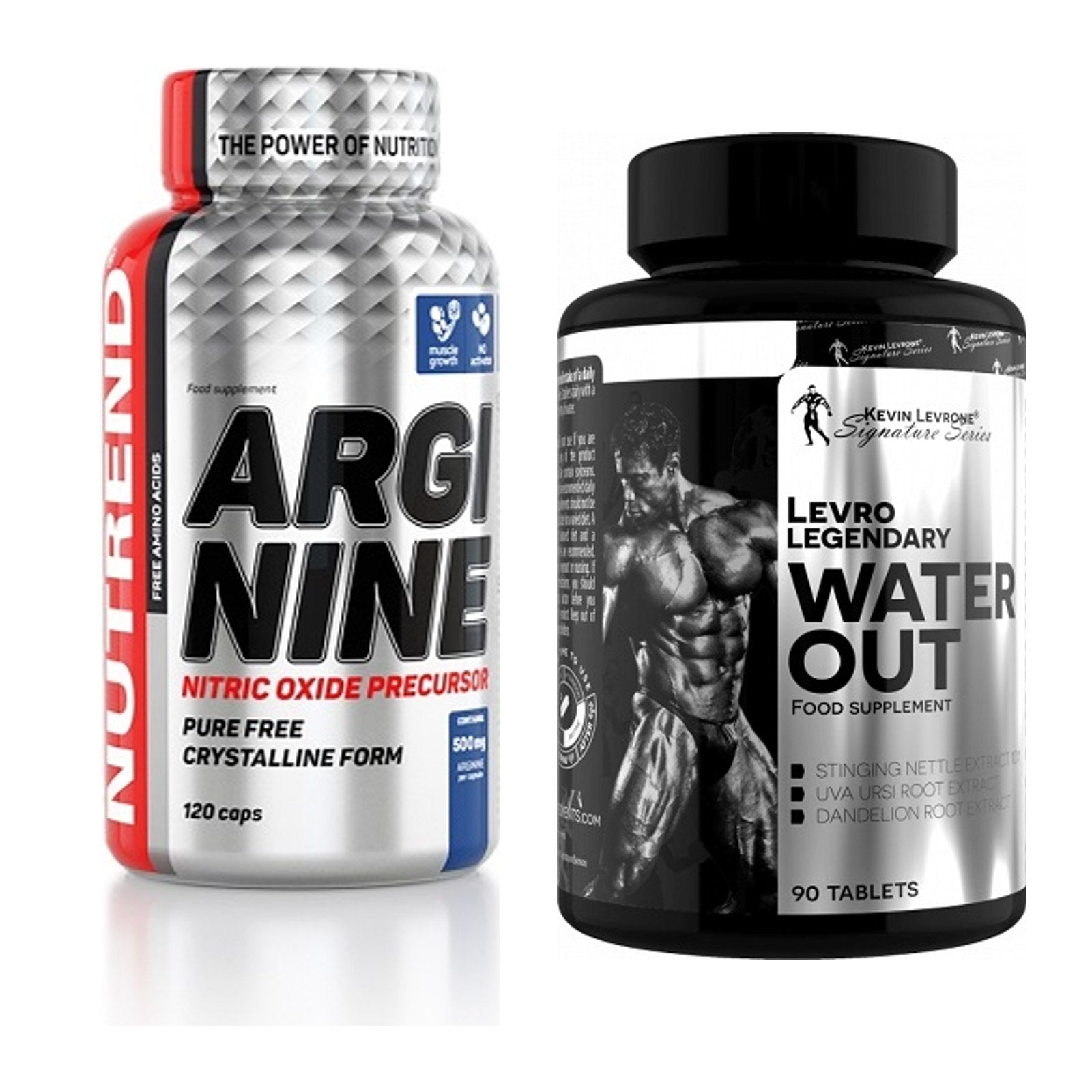 Pump-Set: Nutrend Arginine + Kevin Levrone LevroLegendary Water – alle enthaltenen Artikel