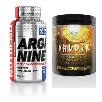 Pump-Set: Nutrend Arginine + Viking Power Balder PWO – alle enthaltenen Artikel