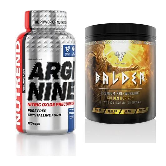 Pump-Set: Nutrend Arginine + Viking Power Balder PWO – alle enthaltenen Artikel