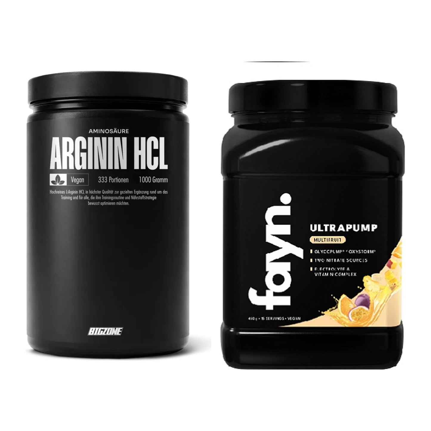 Pump-Set: Big Zone L-Arginin + Fayn. Ultrapump – alle enthaltenen Artikel