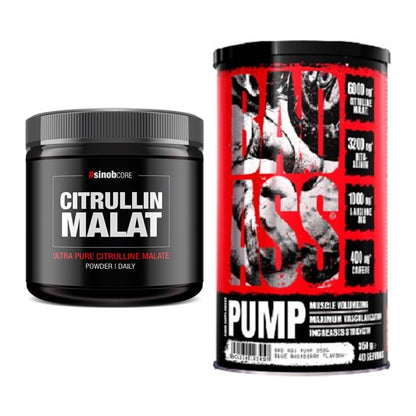 Pump-Set: Sinob Core L-Citrullin Malat + BAD ASS Pump 350g (Dragon – alle enthaltenen Artikel
