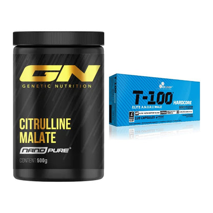 Pump-Set: GN Citrulline Malate + Olimp T-100 Hardcore – alle enthaltenen Artikel