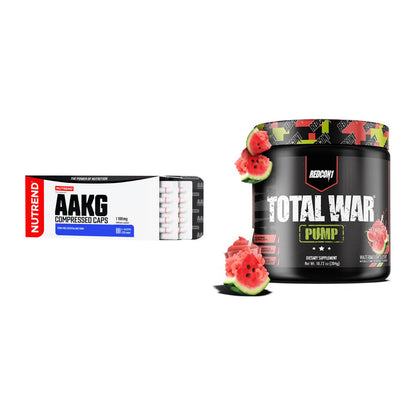Pump-Set: Nutrend AAKG Compressed Kapseln + Redcon1 Total War PUMP – alle enthaltenen Artikel